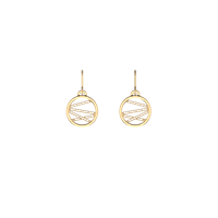 Ohrringe Les Georgettes Dame Les Précieuses - Liens in Messing Zirconia 70326281908000 - 70326281908000